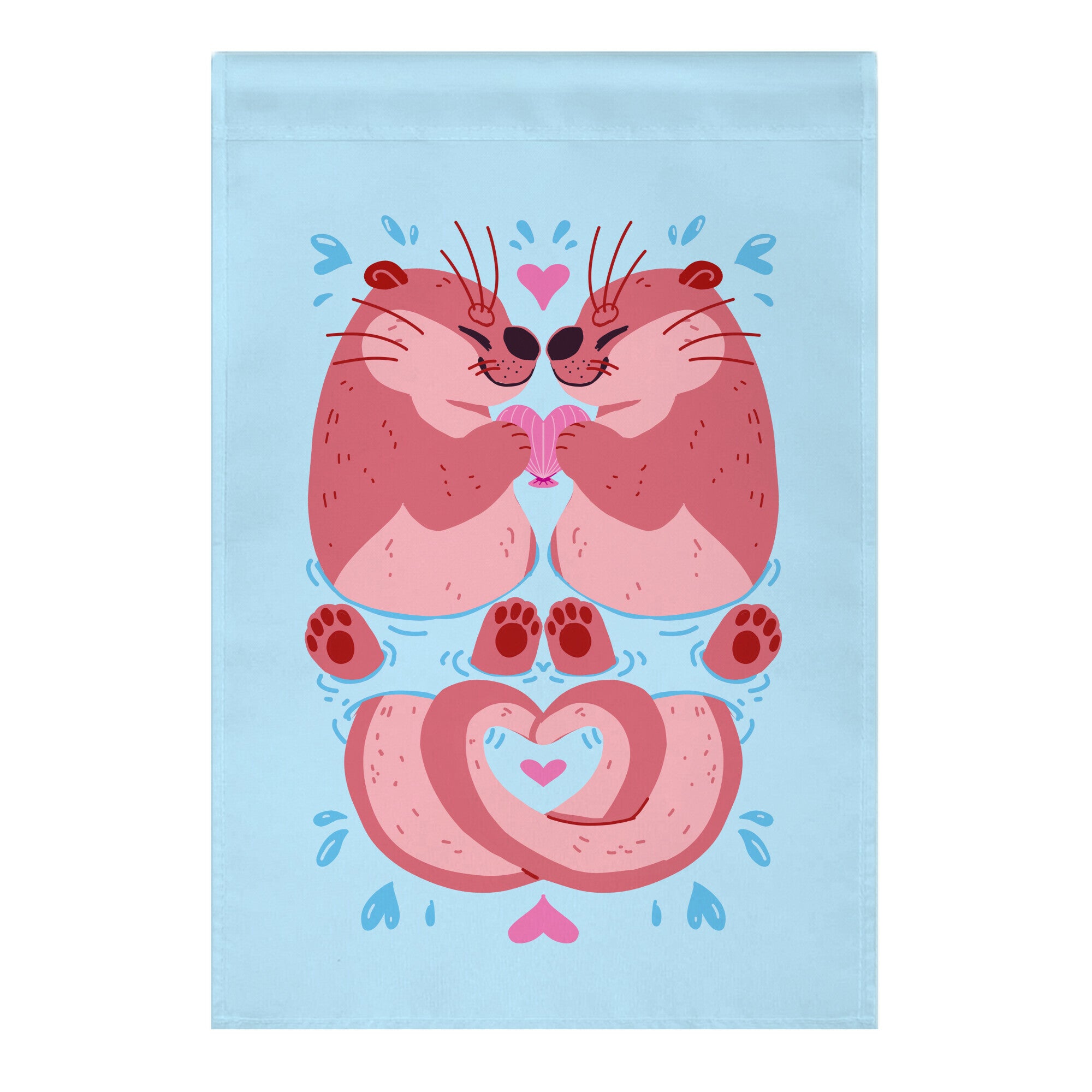 Otter Lovers Garden Flag